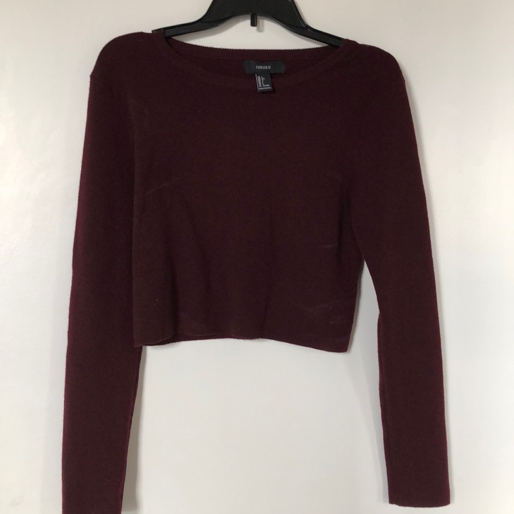 Cropped Purple Sweater